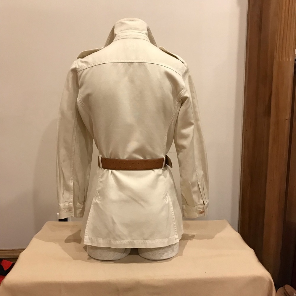 Vintage 1990’s Bensimon off white saharian jacket. Size 38. EUC - Picture 5 of 8